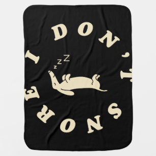 Funny Sleeping Dog Baby Blanket