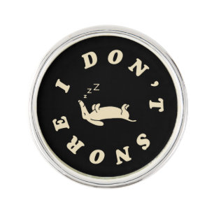 Funny Sleeping Dog Lapel Pin
