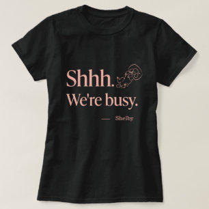 Funny Sleeping Poodle Dog Mom Custom Name T-Shirt