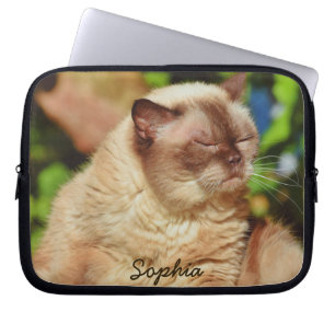 Funny Sleepy Cat&For Kitten Lovers Laptop Sleeve