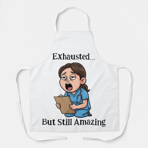 Funny Sleepy Nurse Apron 