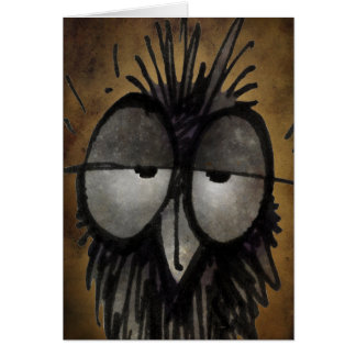 Funny Sleepy Owl Cards