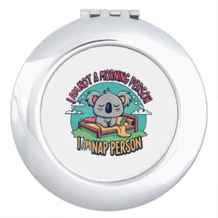 funny slogan compact mirror