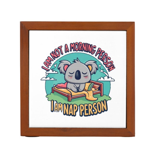 funny slogan desk organizer (Front)