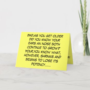Funny Slogan Father's Day Card by Cardsharkkid at Zazzle