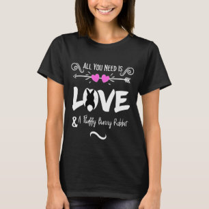 Funny Slogan Love Bunny Rabbits Theme Graphic T-Shirt