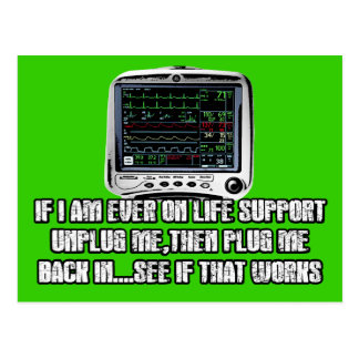 Funny slogan postcard