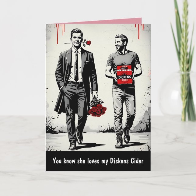 Funny slogan Valentine's Day card (Front)