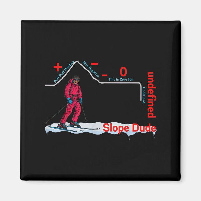 Funny Slope Dude Algebra Geometry Middle School Ma Magnet (Front)