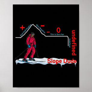 Funny Slope Dude Algebra Geometry Middle School Ma Poster