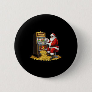 Funny Slot Machine Santa Christmas Graphic Casino Button