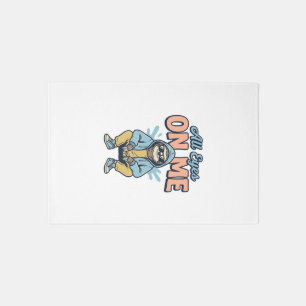 Funny Sloth All Eyes On Me Vintage Vector Design_1 Rug