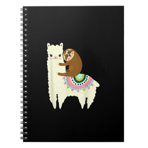 Funny sloth and llama notebook