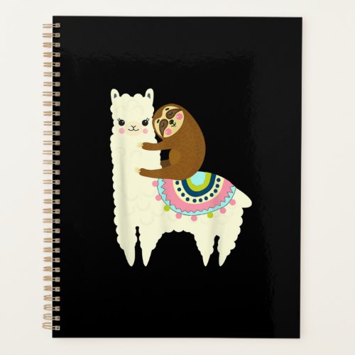 Funny sloth and llama T_Shirt Planner