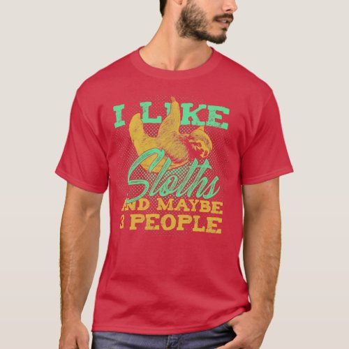 Funny Sloth Animal Lover Gift T_Shirt