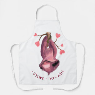 Funny Sloth Apron Smile - Custom Text