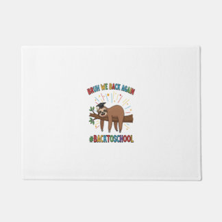 Funny Sloth Back to School Doormat