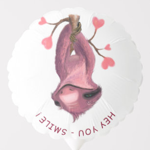 Funny Sloth Balloon - Custom Text