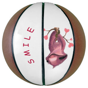 Funny Sloth Basketball - Custom Text