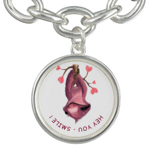 Funny Sloth Bracelet Smile - Custom Text