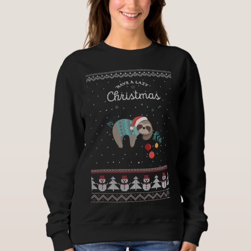 Funny Sloth Christmas Sweatshirt