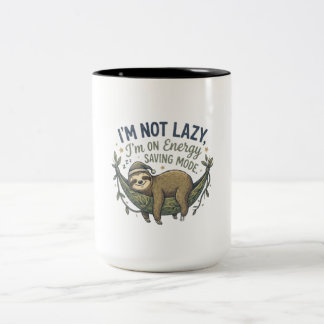Funny Sloth Coffee Mug | Energy Saving Mode Sloth