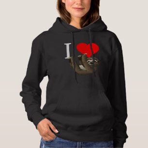Funny Sloth Design I Heart Sloth Hoodie