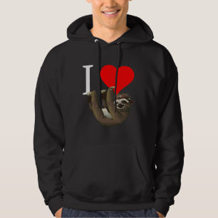 Funny Sloth Design I Heart Sloth Hoodie