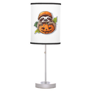 Funny Sloth eating Pizza, Kawaii Animal Lover Clas Table Lamp