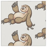 Funny Sloth Fabric