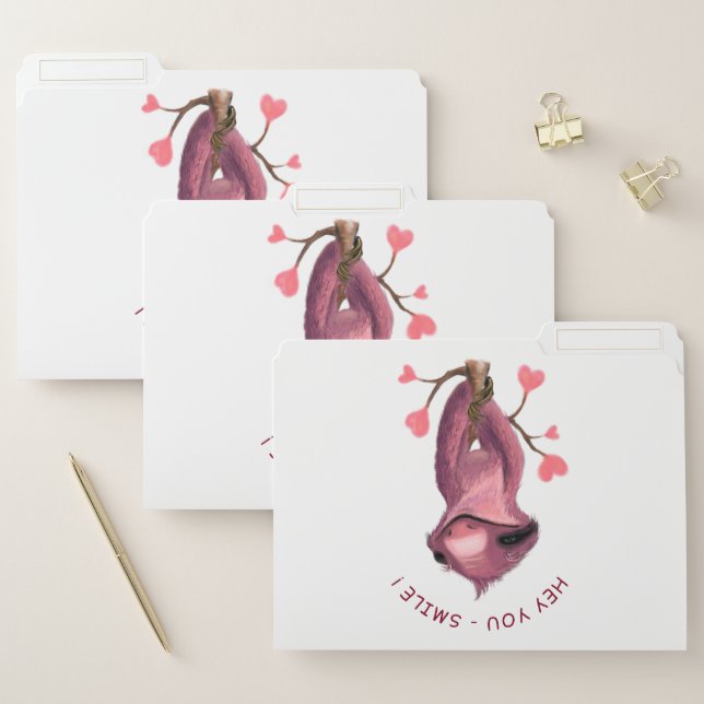 Funny Sloth File Folders (Set)