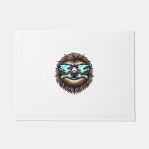 Funny Sloth Graphic with Sunglasses, Men Women Kid Doormat