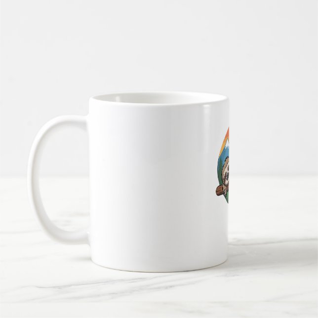 Funny Sloth Hiking Classic T-Shirt_1 Coffee Mug (Left)