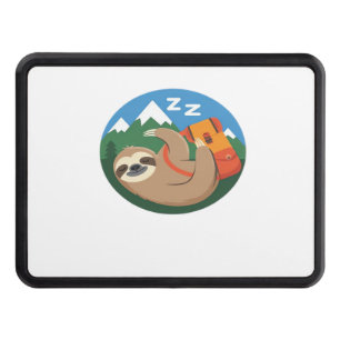 Funny Sloth Hiking Classic T-Shirt_2 Hitch Cover