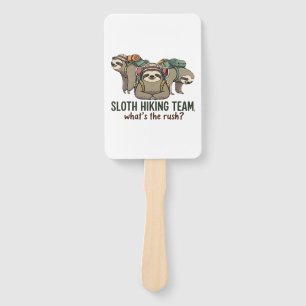 Funny Sloth Hiking Classic T-Shirt_5 Hand Fan
