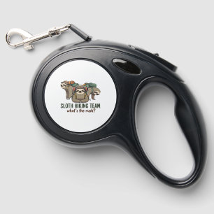 Funny Sloth Hiking Classic T-Shirt_5 Retractable Pet Leash