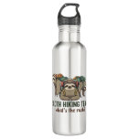 Funny Sloth Hiking Classic T-Shirt_5 Stainless Steel Water Bottle
