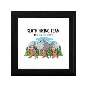 Funny Sloth Hiking Classic T-Shirt_6 Gift Box