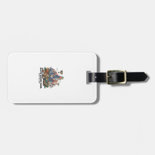 Funny Sloth Hiking Classic T-Shirt_7 Luggage Tag