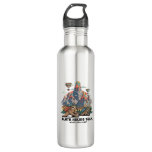Funny Sloth Hiking Classic T-Shirt_7 Stainless Steel Water Bottle