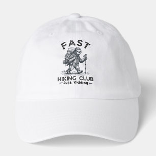 Funny Sloth Hiking Gift Slow Hiker Hat