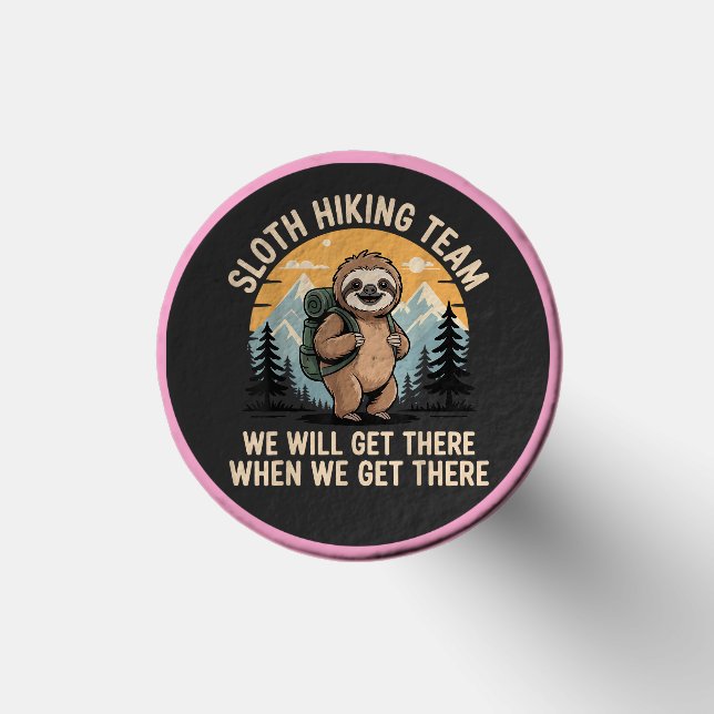 Funny Sloth Hiking T-Shirt_2 Golf Tees (Top)