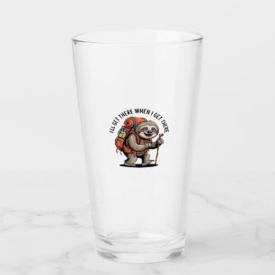 Funny Sloth Hiking Team - Slow and Steady Classic Glass