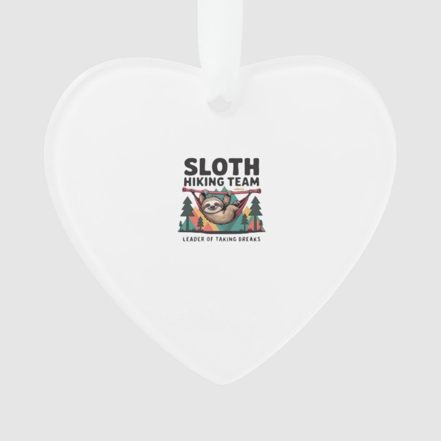 Funny Sloth Hiking - This funny sloth hiking gift  Ornament (Front)