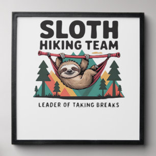 Funny Sloth Hiking - This funny sloth hiking gift Peel And Stick Photo Tile