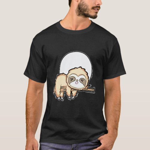 Funny Sloth I Baby Animal Sleeping Animal Partner T-Shirt