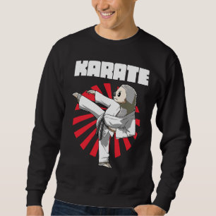 Funny Sloth Karate Nap Sloth Lazy Sweatshirt