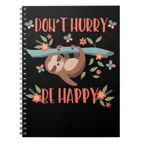Funny Sloth Lazy but Happy Women Sloth Lover Notebook