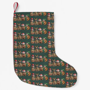 Funny Sloth Lover Christmas Lights Merry Slothmas Small Christmas Stocking