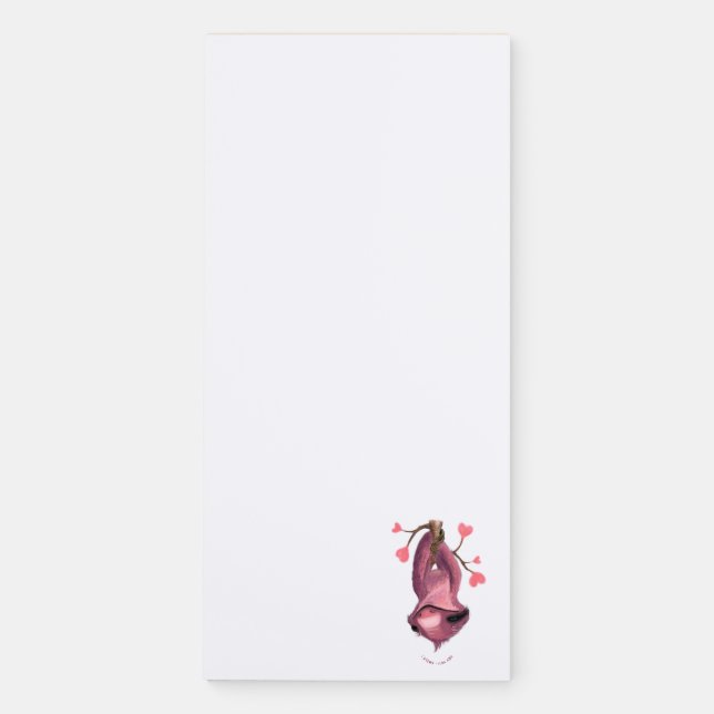 Funny Sloth Magnetic Notepad Catchy Text (Front)